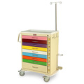 Harloff 9 Drawer Steel Tall Medical Pediatric Emerg Cart w/ Breakaway Lock MDS3030B09PED-EMG